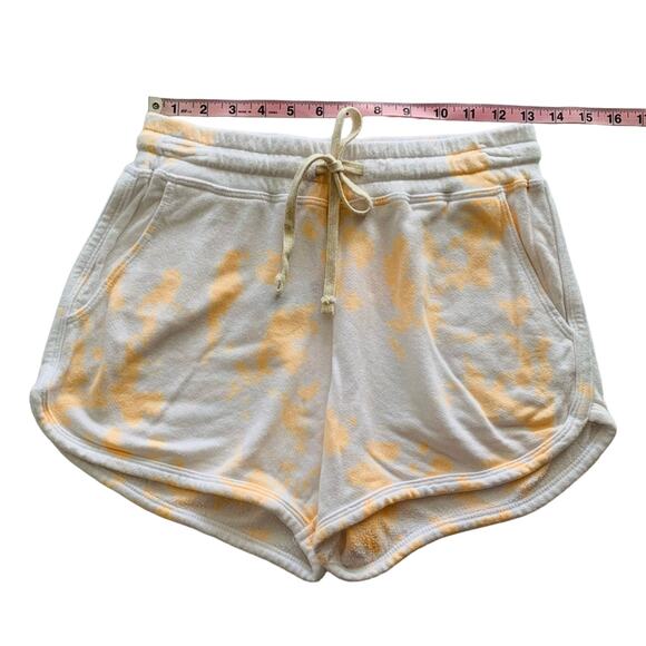 Sundry Women's Orange Tie Dye White Drawstring Shorts size 1 / Small - Picture 5 of 10